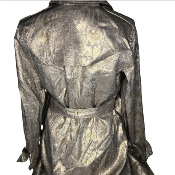 NWT Calvin Klein size small gold shimmery jacket - Picture 6 of 8